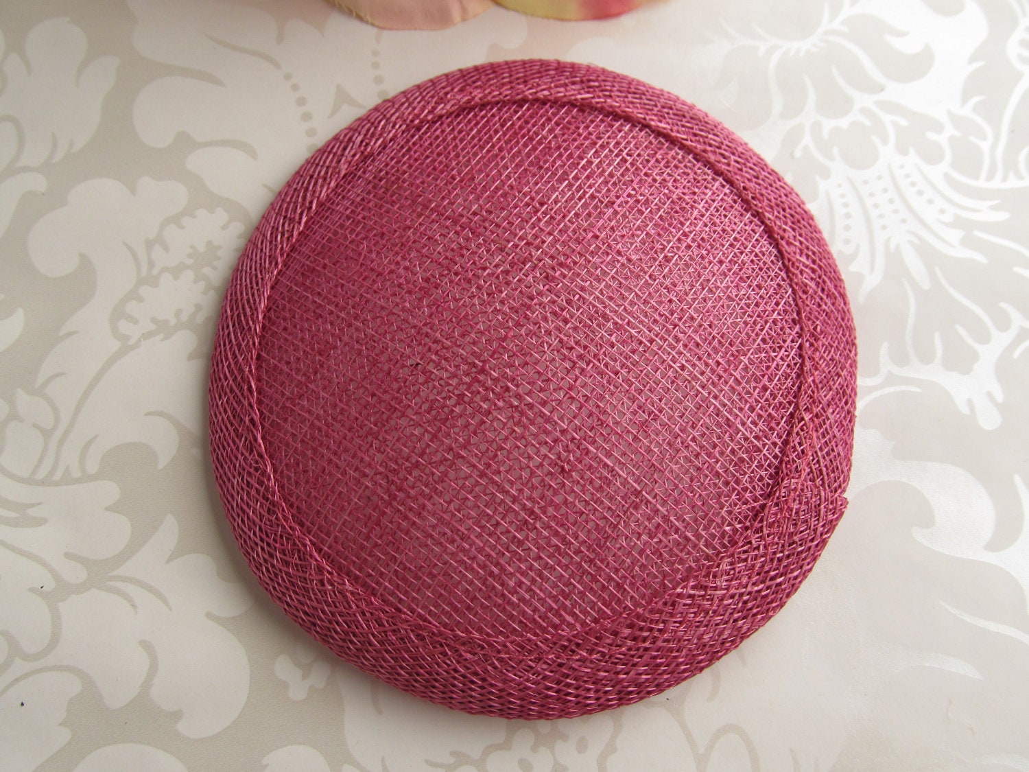 Sinamay Hat Base / Mauve 1pc.