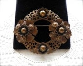 Bohemian Brooch Pin Vintage Transitional CZECH style 1920's to 1930's
