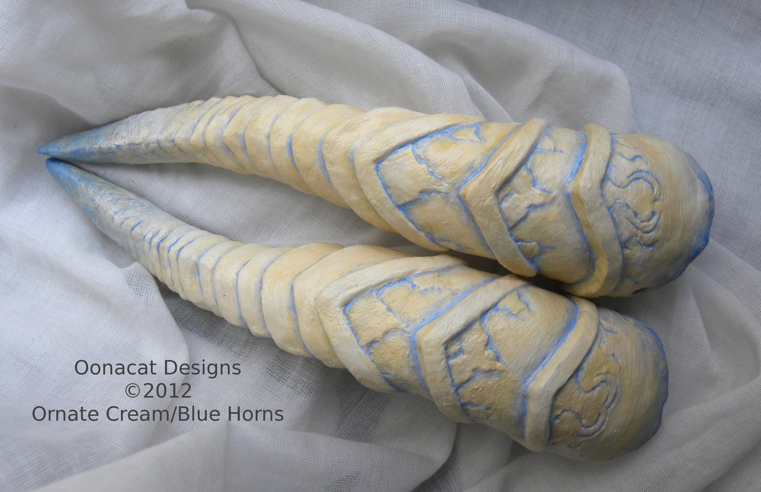 Costume Horns -  Masquerade  -  Elegant -  Large - Made to Order