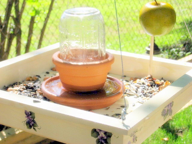 Hanging Bird Feeder and Bath: 2 in 1