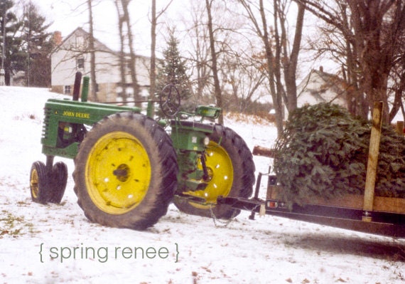 John Deere Christmas Cards - Greeting Card - Tractor Art - Home Decor ...