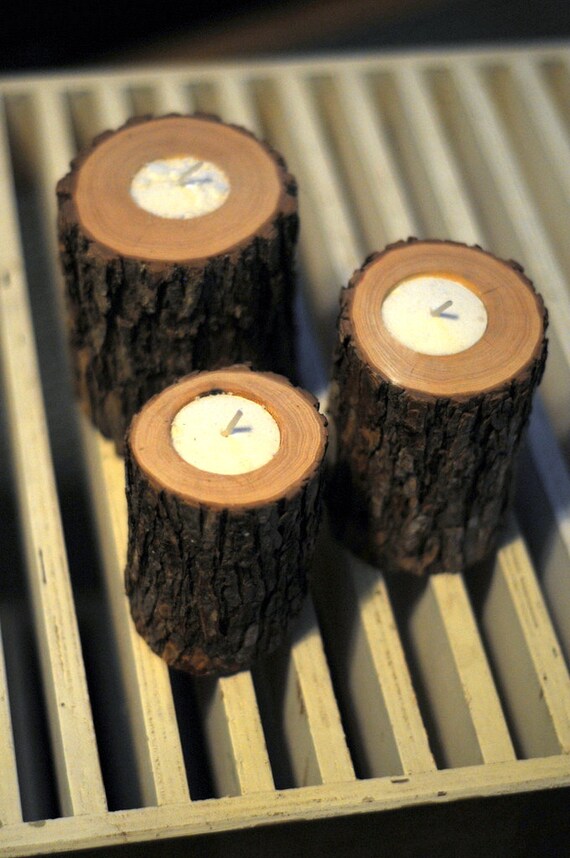 Items similar to tree branch tea candle holder set of 3 on Etsy