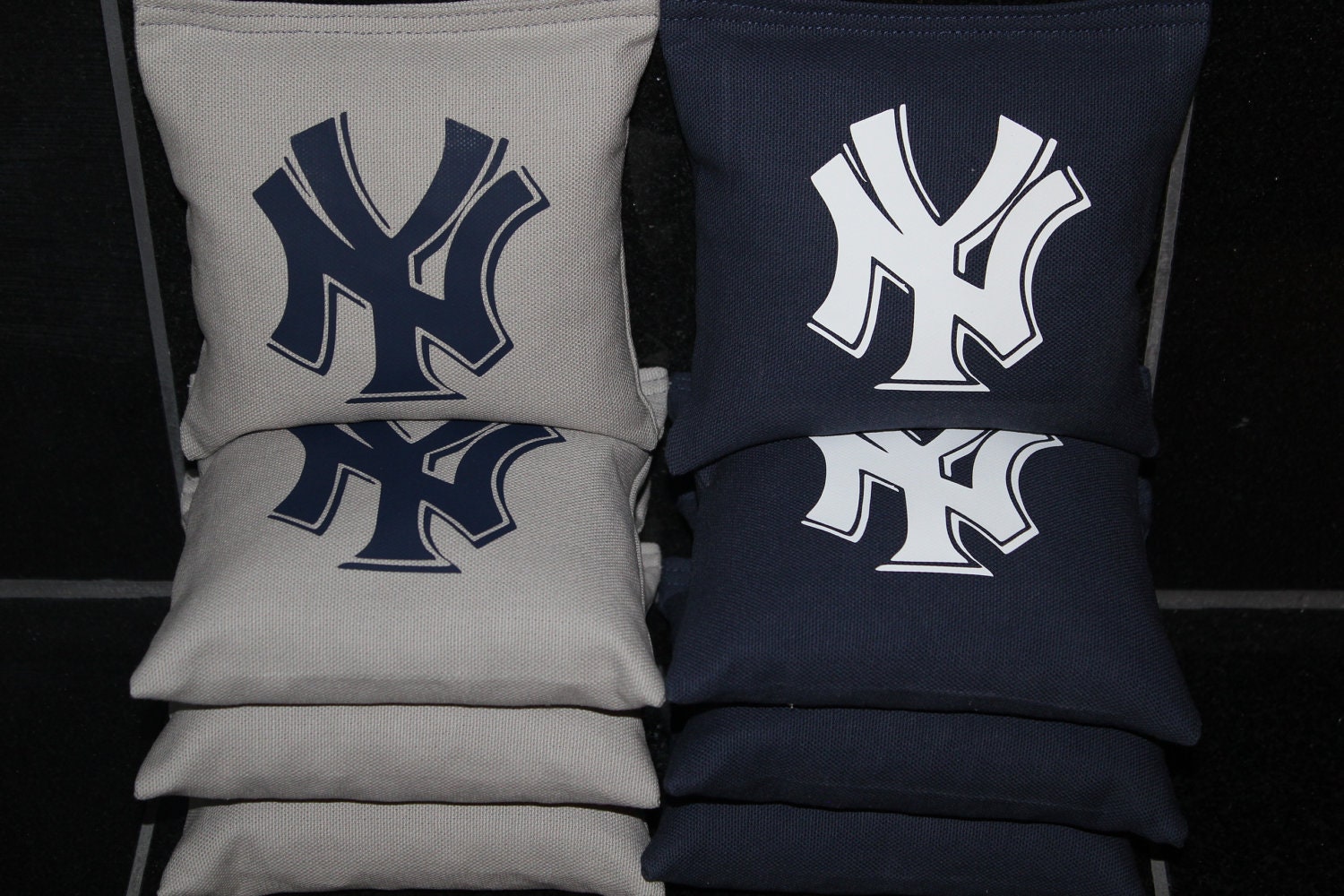 New York Yankees NY 8 Top Quality Custom Handmade ACA Regulation Size Cornhole Bean Bags