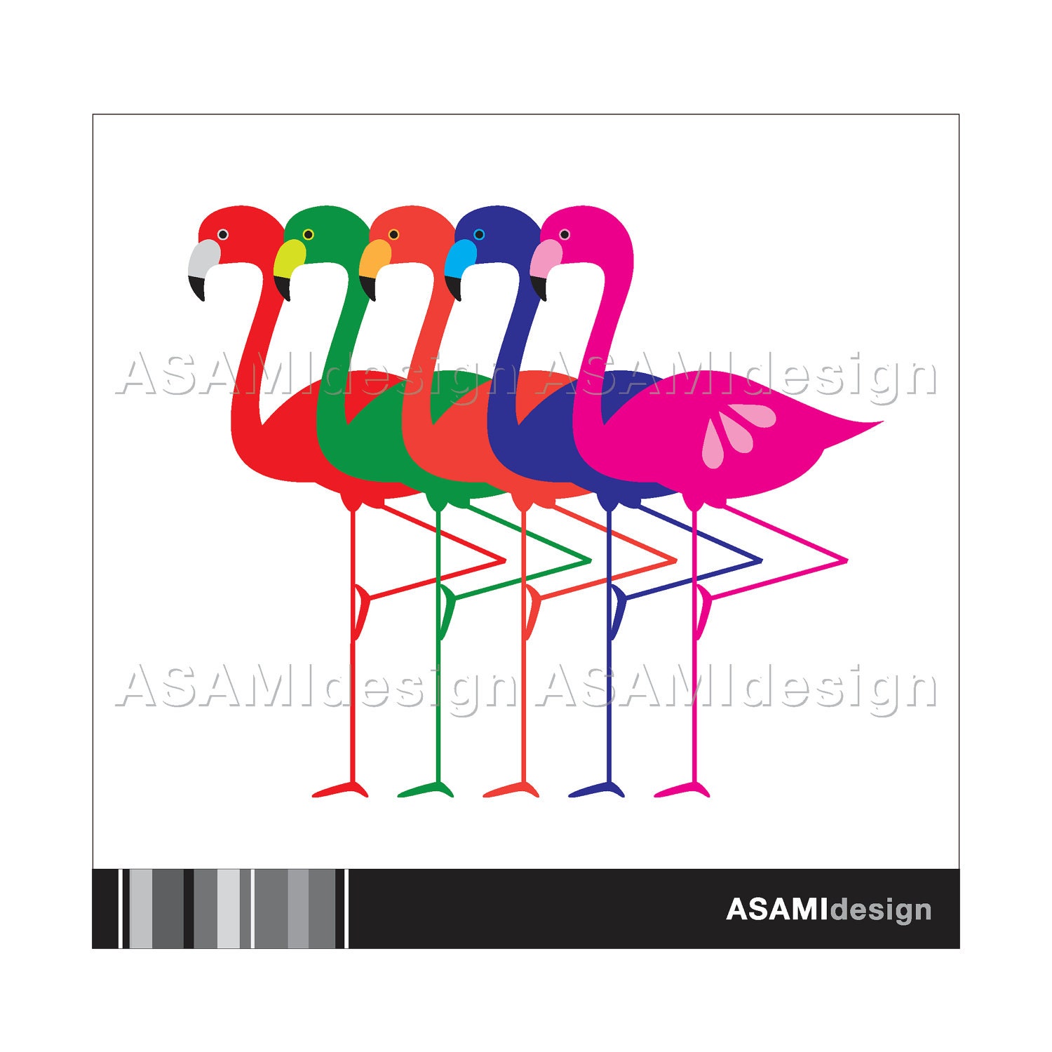 flamingo clip art