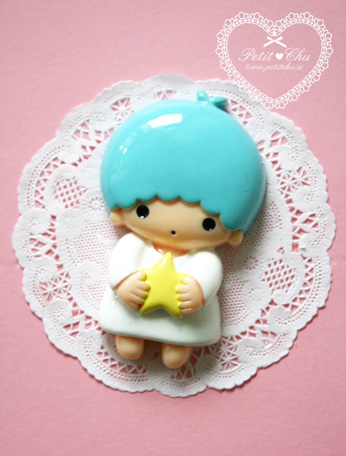 Big 90mm x 50mm Cute Angel Boy Cabochon