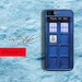 iPhone 5 case, hard case for iPhone 5, Tardis Design. available in Black or white .Includes a screen protector for free