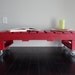Retro/Rustic/Industrial Red Pallet Coffee Table