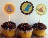Dinosaur Cupcake Toppers, Cupcake Toppers