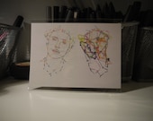Illustrated Doppelgänger Postcard