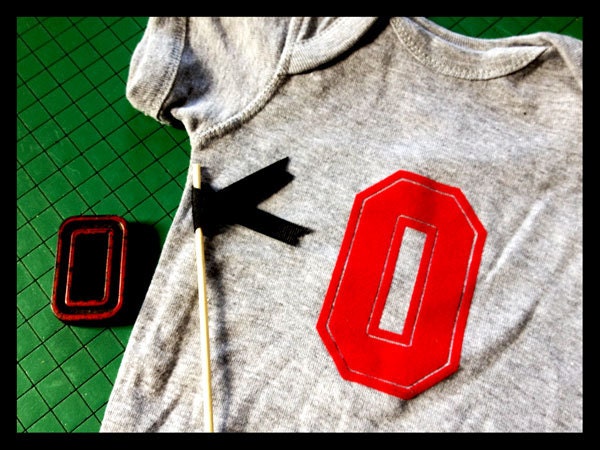 Ohio State Buckeyes Big "O" Baby Onesie/Creeper - Newborn / 6 Months / 12 Months