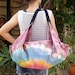 FREE SHIPPING - Handmade Tie Dye Hobo bag Shoulder bag Backpack - cotton fabric - ready to ship -