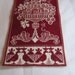 Beautiful swedish hand embroidered wall hanging / flowers