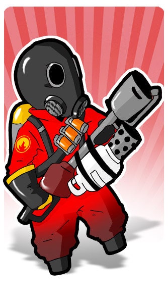 Team Fortress 2, Red Pyro Standee