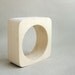 35 mm Wooden bangle unfinished square - natural eco friendly te35o