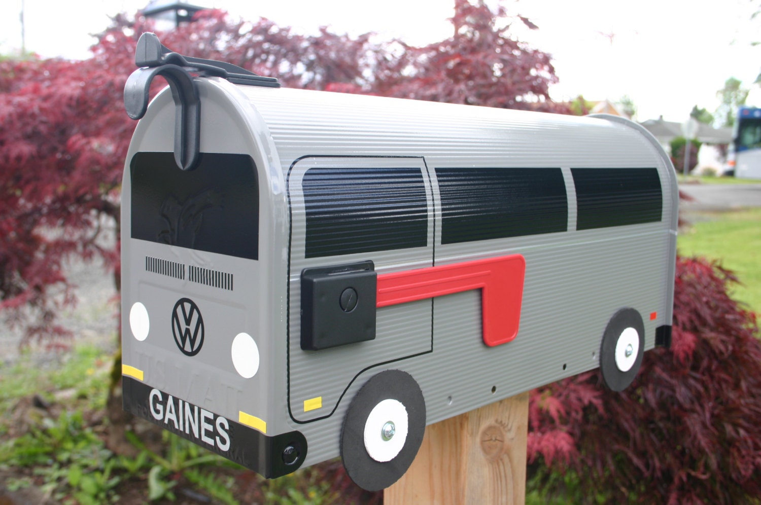 EXAMPLE - Custom Made To Order Volkswagen Bus Mailbox by TheBusBox - EXAMPLE - Choose Your Color - CustomBox