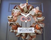 Fall Owl Wreath