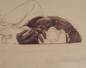 momento no. 12491 (keep) - original intaglio print by Carrie Lingscheit