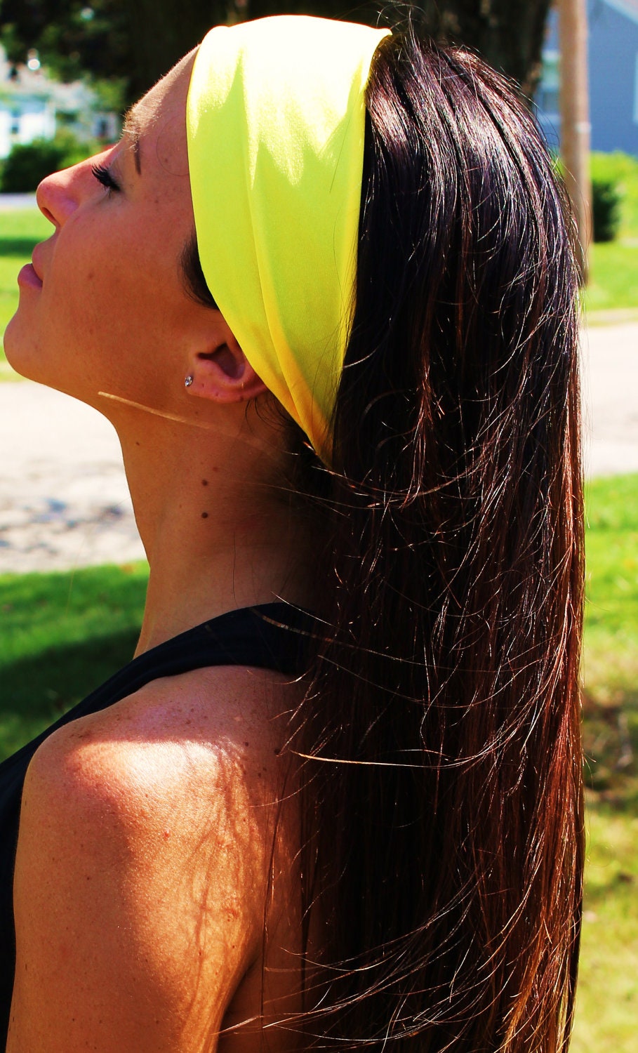 Manda Bee's Luscious Yoga Headband in Queen Bee Yellow