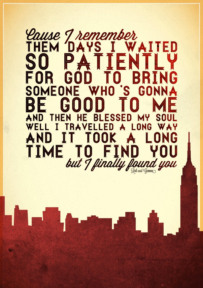 Personalised one-of-a-kind, wall art prints based on your favourite movie quotes, musical lyrics and sayings.