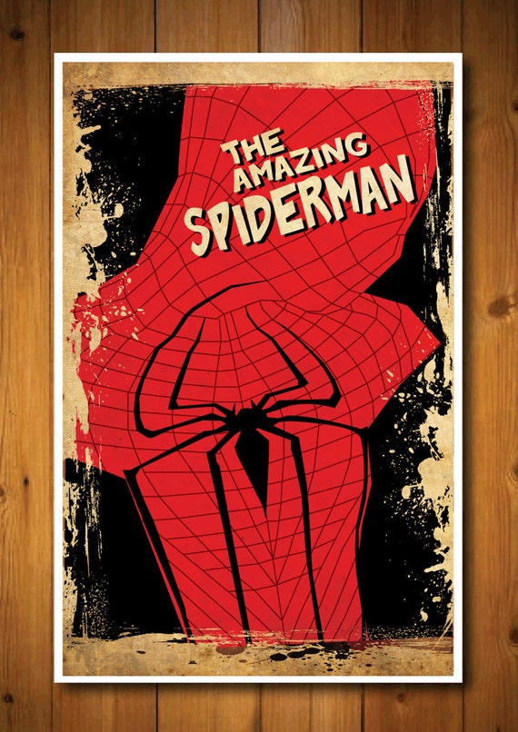 Retro Movie Poster - The Amazing Spiderman