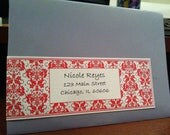 Custom Address Wraps, Personalized, Perfect for Wedding Invitations, Party Annoucements, Thank You Cards and More