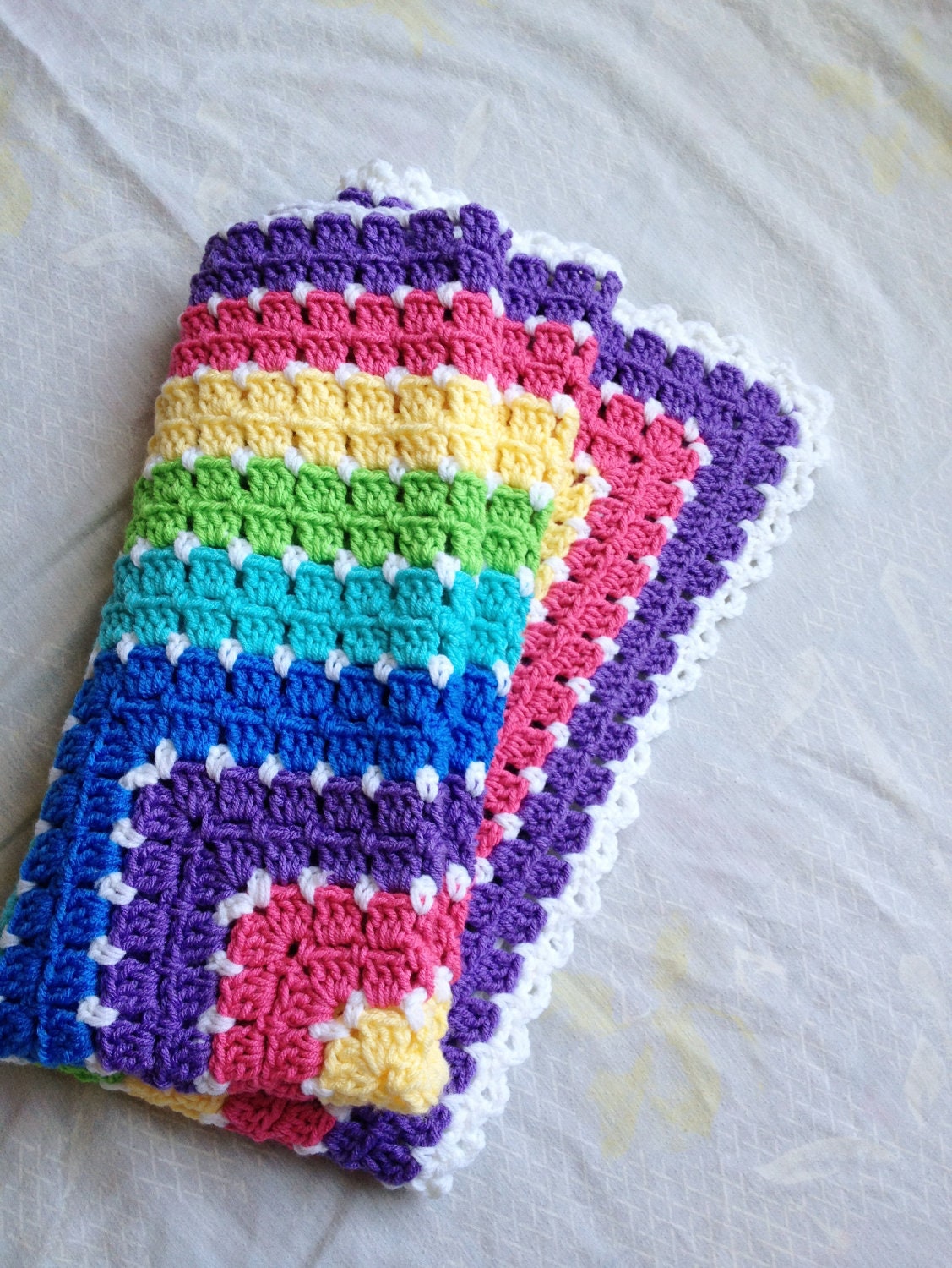 BabyLove Brand Jelly Bean Blanket - Baby 36"x36" Custom color/size - Fall colors, pastels, and solid blue/white available