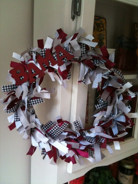 Alabama Ribbon Wreath - Roll Tide