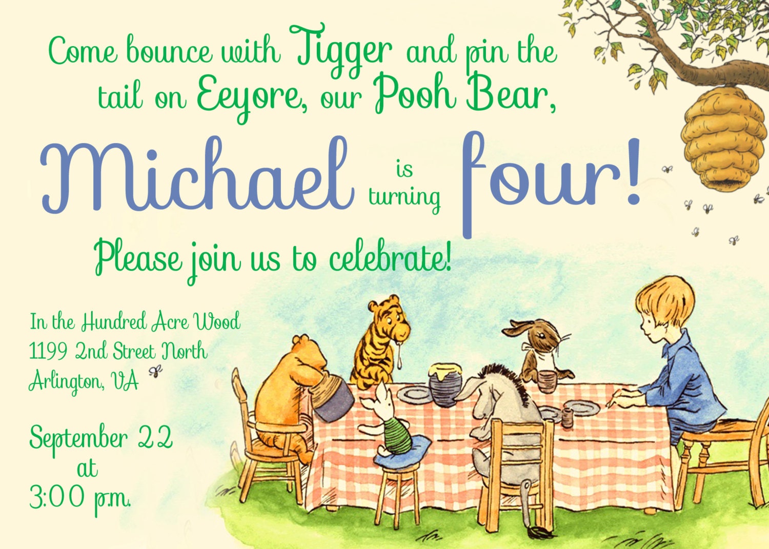 classic pooh birthday