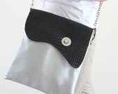Women tote bag,black silver color, day or night, shoulder bag, chain strap,messenger bag,crossbody bag
