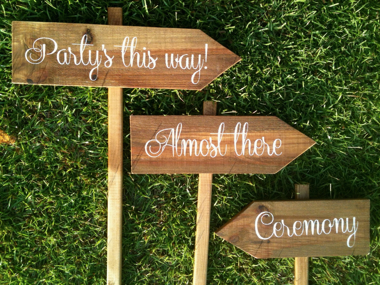 WEDDING SIGNS, Wooden Wedding Signs, Ceremony Sign, Reception Signs, Arrow Signs, Wedding Name Signs, Shabby Chic Signs