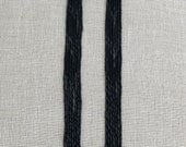 Extra Long Earrings. Long Black Earrings. Shoulder Duster Earrings. Beadwork.