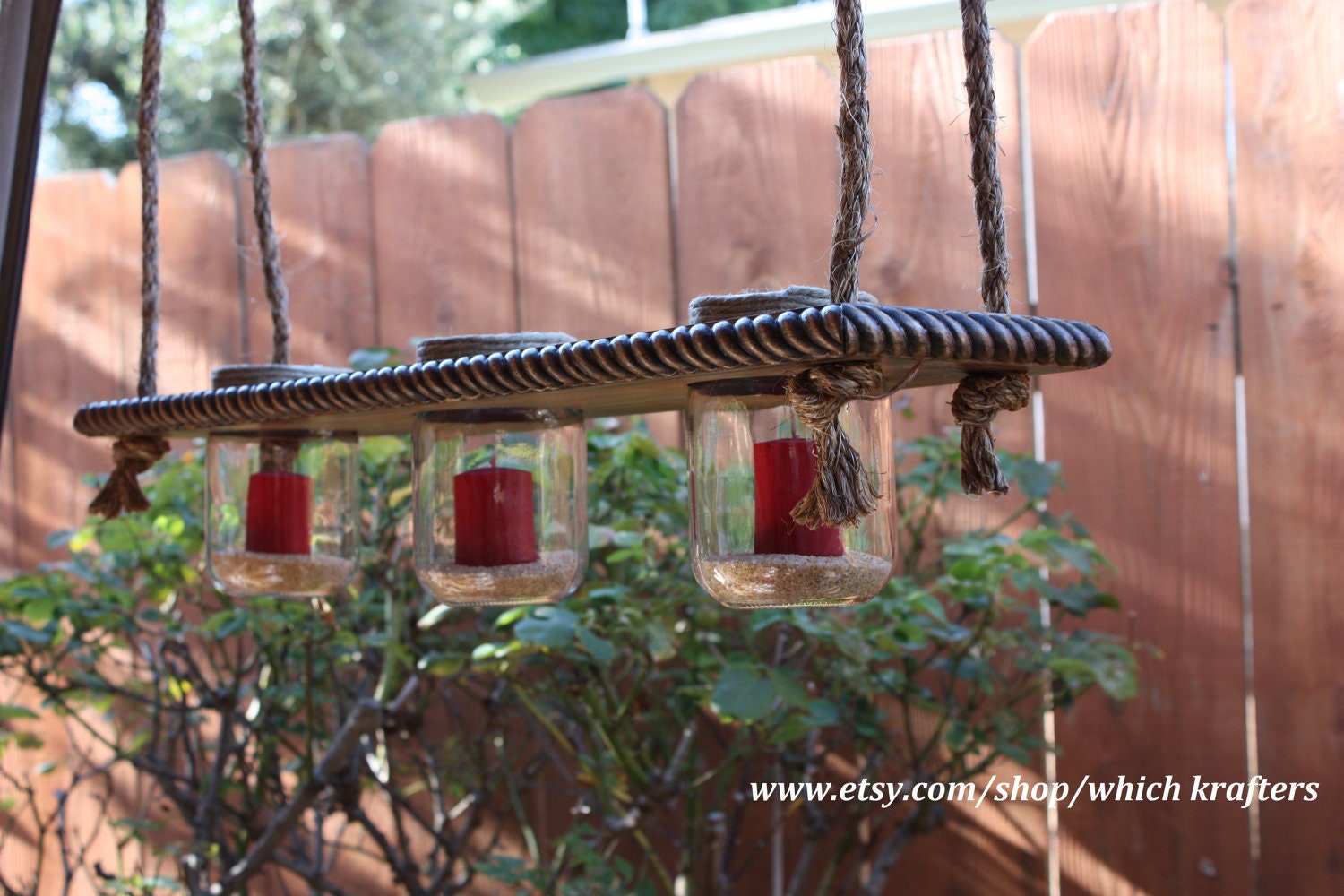 Mason Jar. Rustic and Unique Home Decor Patio by WhichKrafters