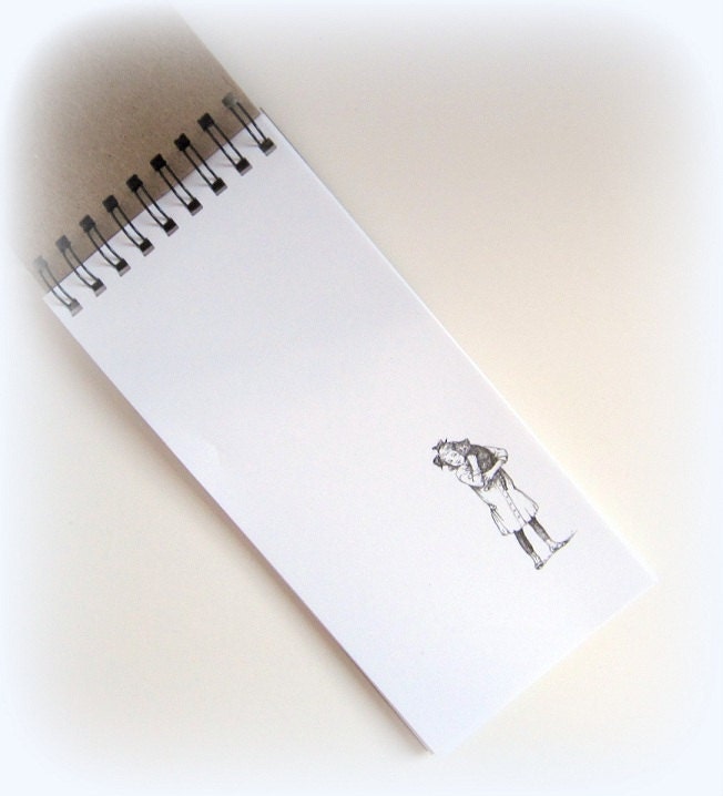 Long notebook. Size 3x6.5. Spiral bound.
