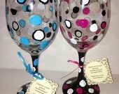Funky Wine Glasses. Ready to ship 


