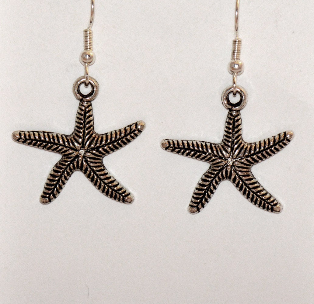 Starfish Earrings on Starfish Earrings On French Hook By Grammysattic12 On Etsy