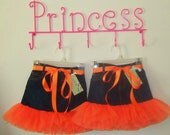 Tutu: Orange Jean (Denim) Tutu