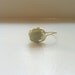 Gold Wire Wrapped Green Round Stone Ring
