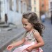 FREE SHIPPINg use coupon code FREESHIP /Flower girl dress pink grey D10 Swarovski linen special occasion christmas ny birthday/hmet