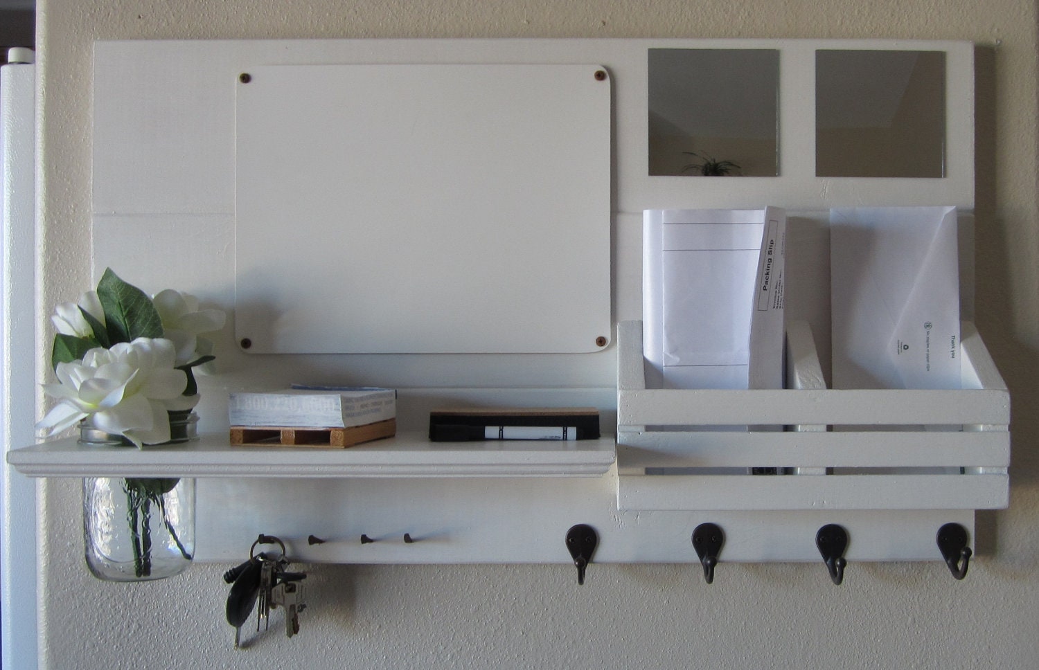 Entryway mirror with key hooks davotanko home interior