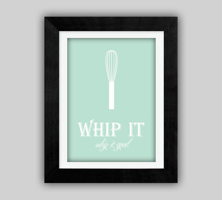 Whip It Printable Kitchen Art Wall Decor Digital JPEG File