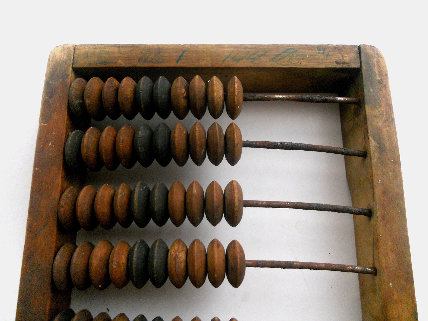 Soviet vintage wooden abacus USSR era 1960s Soviet collectible