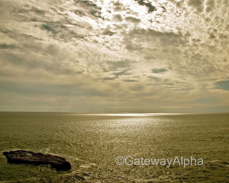 Sunset Photography, Ocean Photo, Landscape Photography, Fine Art Photography, California Coast Photo - 8 x 10 Signed Print