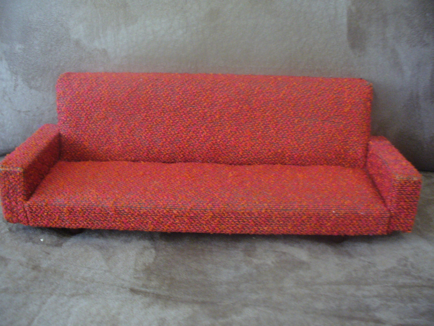 Antique Doll Furniture "Little People and Chair & Couch Doll Set"  from the 1950s Handmade By Amelias Dolls