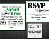 CUSTOM INVITATION - Printable Wedding Invitation, RSVP, Reception Card, Personalized Wedding Invitation