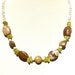 Ocean Jasper, Fossil Coral & Peridot New Jade Necklace