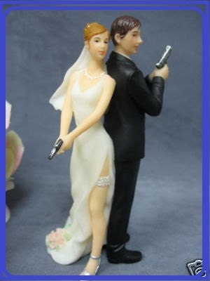 gun cake toppers