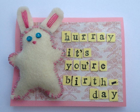 Hurray It's Your Birthday - bunny card
