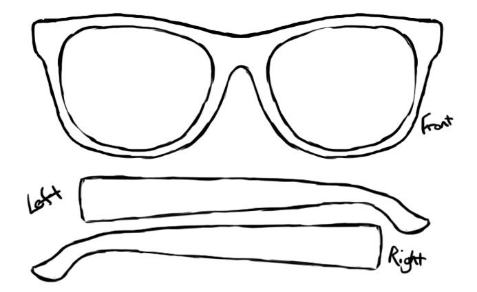 Customized Personal Sunglasses - 3&Up Color/Detailed Design