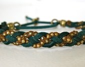 Leather woven bracelet