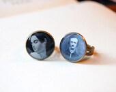 Edgar Allan Poe And Virginia Eliza Clemm Poe - Set of 2 Handmade Vintage Cameo Rings
